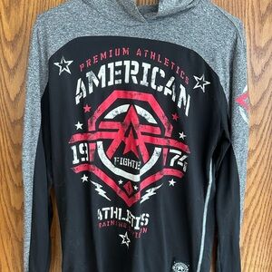 American Fighter Premium Athletics Hoodie - Black and Gray